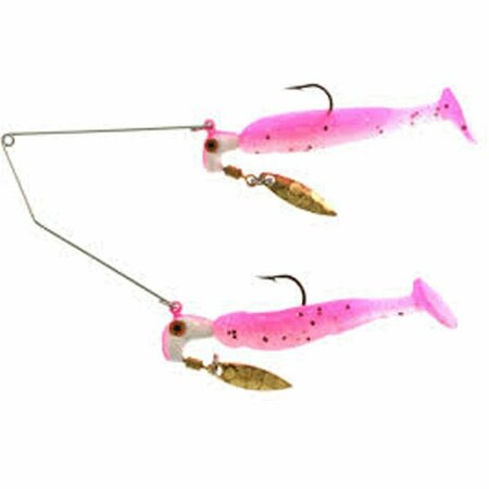 FIESTA 0.18 oz Reality Shad Buffet Rig, White Pink FI2977170